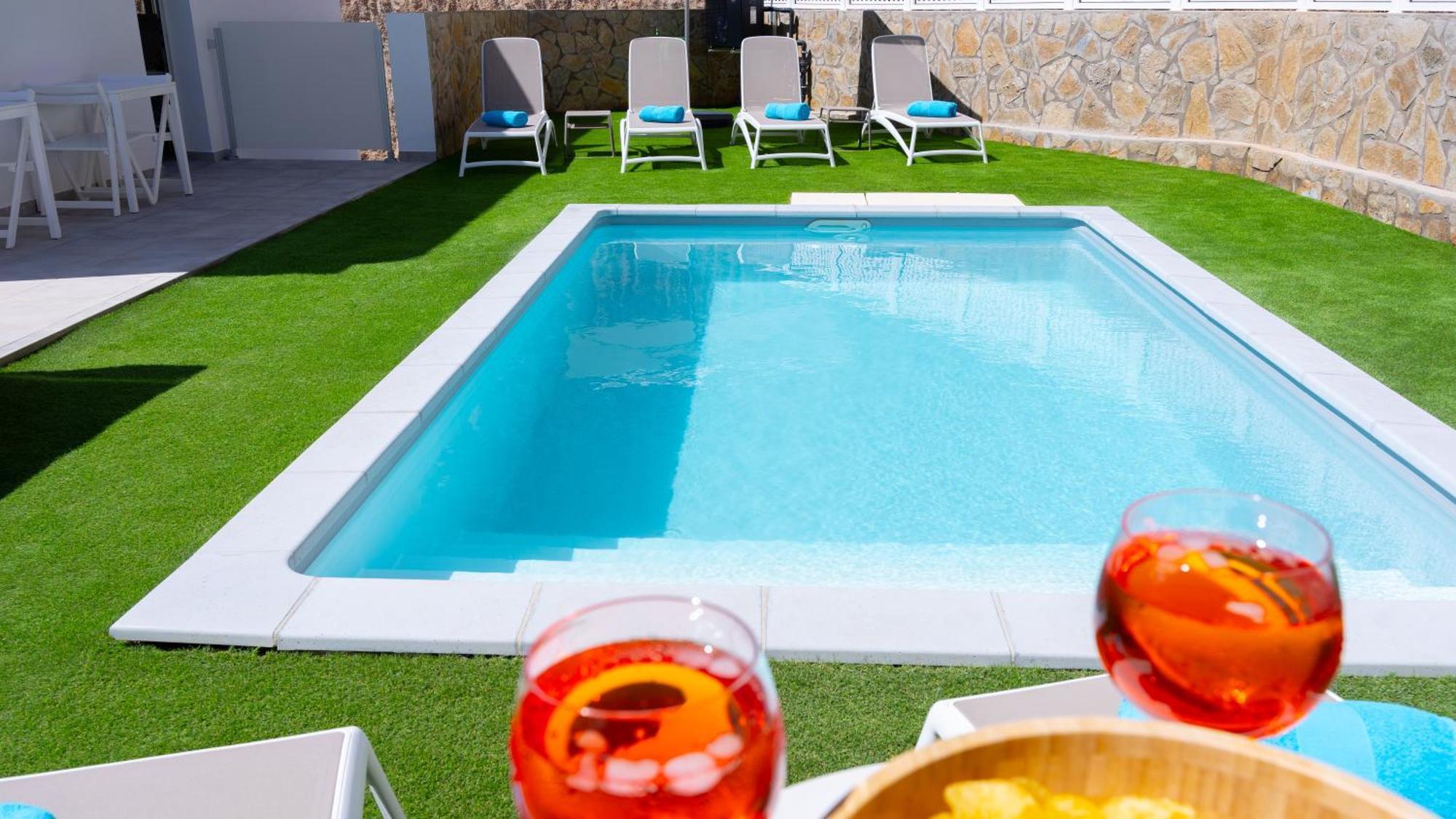 Malibu Mogan Secret Pool Villa - Piscina Privada Y Climatizada - Exclusive Heated Pool La Playa de Tauro Bagian luar foto